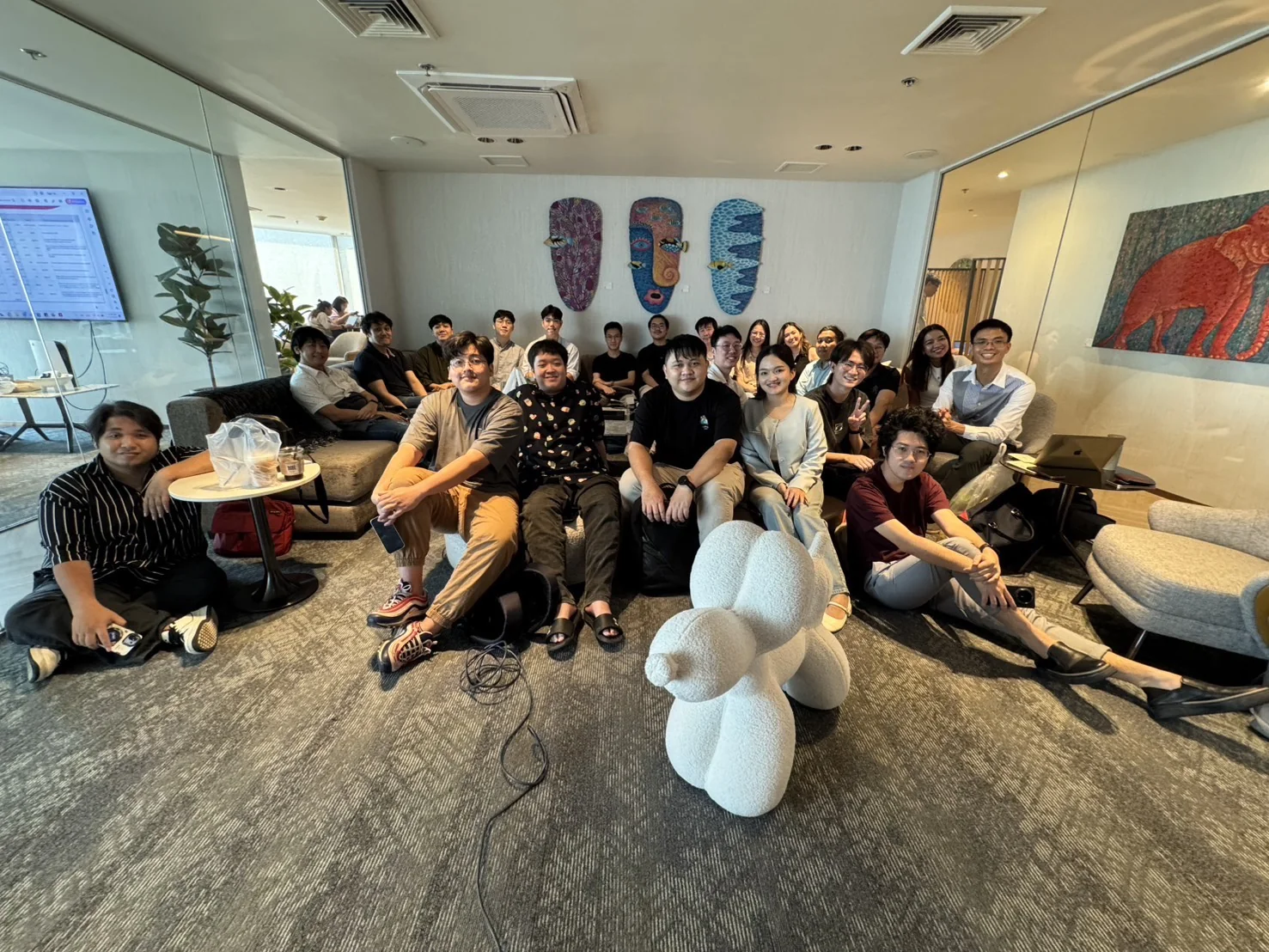 LarnGear Technology team meeting at lounge
